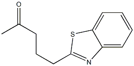 2-Pentanone,5-(2-benzothiazolyl)-(7CI) Struktur