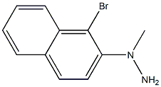 1-((1-bromonaphthalen-2-yl)methyl)hydrazine Struktur