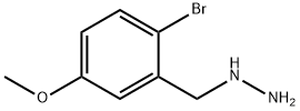 1-(2-bromo-5-methoxybenzyl)hydrazine Struktur