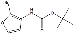 tert-butyl 2-bromofuran-3-ylcarbamate Struktur