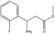 methyl 3-amino-3-(2-fluorophenyl)propanoate Struktur