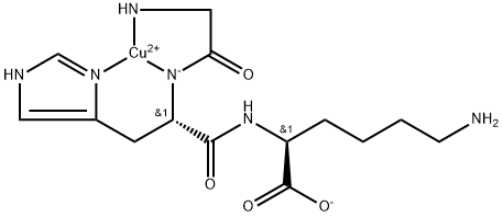 Copper tripeptide Struktur