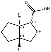 Cyclopenta[c]pyrrole-1-carboxylic acid, octahydro-, (1-alpha-,3a-ba-,6a-alpha-)- (9CI) Struktur