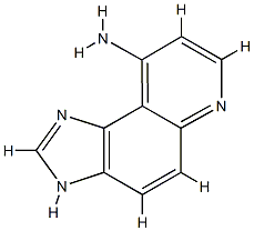 3H-Imidazo[4,5-f]quinolin-9-amine(9CI) Struktur