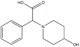 2-(4-hydroxypiperidin-1-yl)-2-phenylacetic acid Struktur