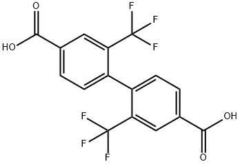 2,2'-雙(三氟甲基)-[1,1'-聯(lián)苯]-4,4'-二羧酸 結(jié)構(gòu)式