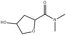 2-Furamide,tetrahydro-4-hydroxy-N,N-dimethyl-(6CI,7CI) Struktur