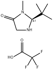 (S)-2-(tert-Butyl)-3-Methyl-4-iMidazolidinone trifluoroacetic acid Struktur