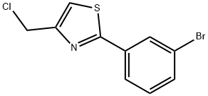 2-(3-bromophenyl)-4-(chloromethyl)-1,3-thiazole Struktur