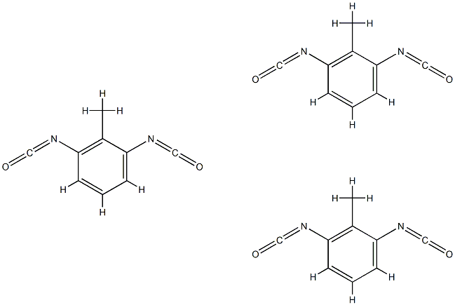 Benzene, 1,3-diisocyanatomethyl-, trimer Struktur