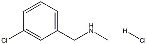 Benzenemethanamine, 3-chloro-N-methyl-, hydrochloride (1:1) Struktur