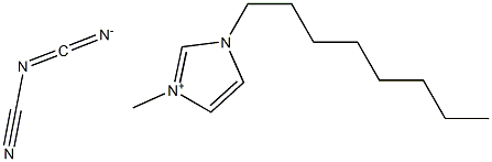 1-octyl-3-methylimidazolium dicyanamide Struktur