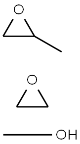 Oxirane, methyl-, polymer with oxirane, monomethyl ether Struktur