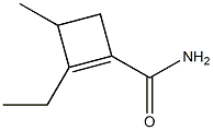 1-Cyclobutene-1-carboxamide,2-ethyl-3-methyl-(7CI) Struktur