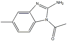 1H-Benzimidazol-2-amine,1-acetyl-5-methyl-(9CI) Struktur