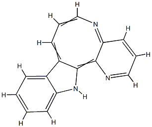 1H-Pyrido[3,2:2,3]azocino[4,5-b]indole  (9CI) Struktur