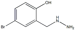 4-bromo-2-(hydrazinylmethyl)phenol Struktur