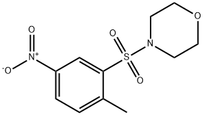 4-({5-nitro-2-methylphenyl}sulfonyl)morpholine Struktur