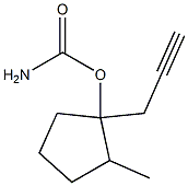 Carbamic acid, 2-methyl-1-(2-propynyl)cyclopentyl ester (6CI,7CI) Struktur