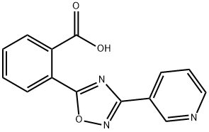 2-[3-(pyridin-3-yl)-1,2,4-oxadiazol-5-yl]benzoic acid Struktur