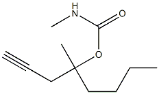 Carbamic acid, methyl-, 1-butyl-1-methyl-3-butynyl ester (6CI,7CI) Struktur