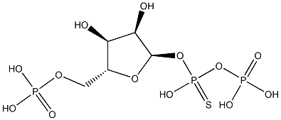 5-phosphoribosyl 1-O-(1-thiodiphosphate) Struktur