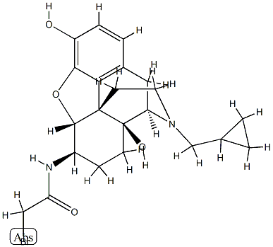 6-bromoacetamido-6-desoxynaltrexone Struktur