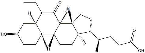 Cholan-24-oic acid,6-ethyl-3-hydroxy-7-oxo-,(3α,5β,6β)- Struktur