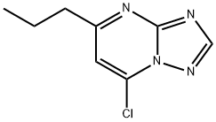 7-chloro-5-propyl[1,2,4]triazolo[1,5-a]pyrimidine Struktur