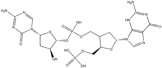 poly(deoxyguanylic-5-azadeoxycytidylic acid) Struktur