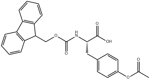 (9H-Fluoren-9-yl)MethOxy]Carbonyl Tyr(Ac)-OH Struktur