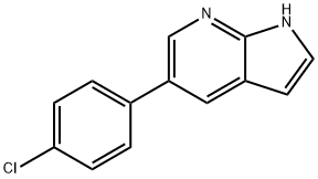 5-(4-氯苯基)-7-氮雜吲哚, 918516-27-5, 結構式