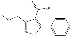 4-Isoxazolecarboxylicacid,5-phenyl-3-propyl-(7CI) Struktur