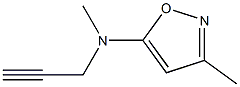 5-Isoxazolamine,N,3-dimethyl-N-2-propynyl-(9CI) Struktur