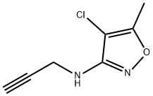 3-Isoxazolamine,4-chloro-5-methyl-N-2-propynyl-(9CI) Struktur