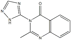 2-methyl-3-(4H-1,2,4-triazol-3-yl)-4(3H)-quinazolinone Struktur