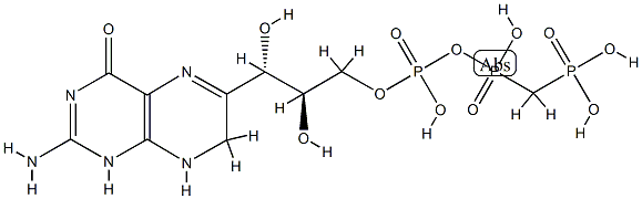 beta,gamma-methylene-7,8-dihydroneopterin 3'-triphosphate Struktur