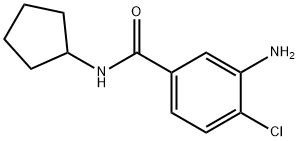 3-amino-4-chloro-N-cyclopentylbenzamide Struktur