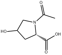 N-Acetyl-4-hydroxy-L-proline (cis- and trans- Mixture) Struktur