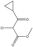 Cyclopropanepropanoic  acid,  -alpha--chloro--bta--oxo-,  methyl  ester Struktur