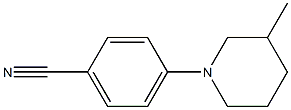 4-(3-methylpiperidin-1-yl)benzonitrile Struktur