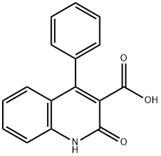 2-Oxo-4-phenyl-1,2-dihydroquinoline-3-carboxylic acid Struktur