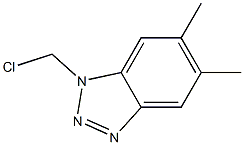 1H-Benzotriazole,1-(chloromethyl)-5,6-dimethyl-(9CI) Struktur