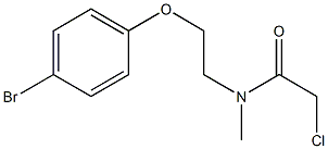 N-[2-(4-BROMOPHENOXY)ETHYL]-2-CHLORO-N-METHYLACETAMIDE Struktur