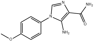 5-Amino-4-carbamoyl-1-p-methoxyphenyli 
midazole Struktur