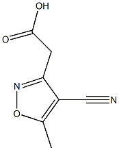 2-(4-氰基-5-甲基-1,2-噁唑-3-基)乙酸, 93276-75-6, 結(jié)構(gòu)式