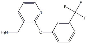 {2-[3-(trifluoromethyl)phenoxy]pyridin-3-yl}methanamine Struktur