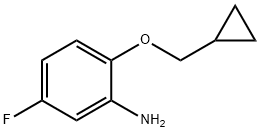 2-(cyclopropylmethoxy)-5-fluoroaniline Struktur