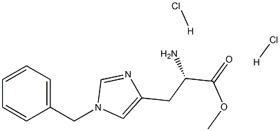 L-Histidine,1-(phenylmethyl)-, methyl ester, hydrochloride (1:2) Struktur