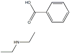 benzoic acid, compound with diethylamine (1:1) Struktur